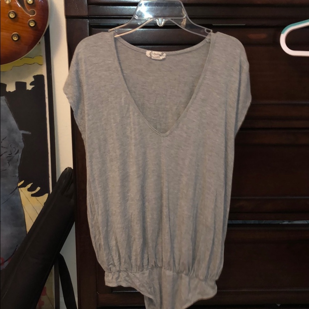 Free people intimately gray body suit
